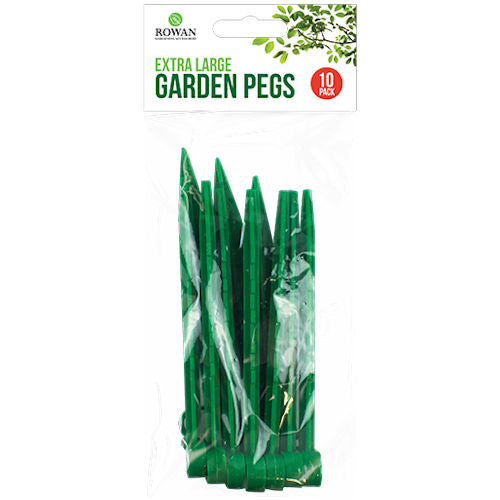 Extra Large Garden Pegs 14cm - 12 Pack Heavy-Duty Ground Staples Landscape Fabric Weed Control