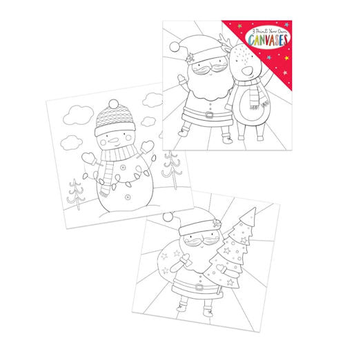 Paint Your Own Mini Canvas 3 Pack - Assorted