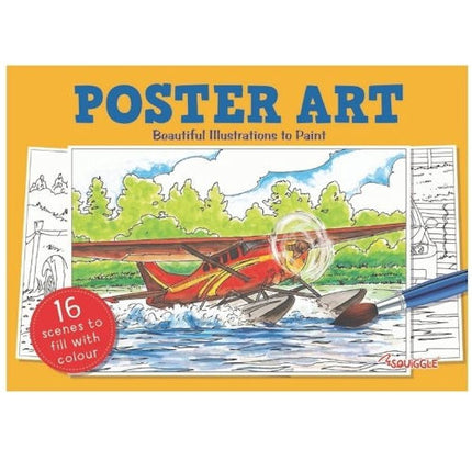A4 Poster Arts Colouring In Book - Assorted