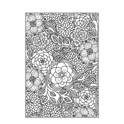 A4 Patterns Floral Designs Colouring Book - Assorted