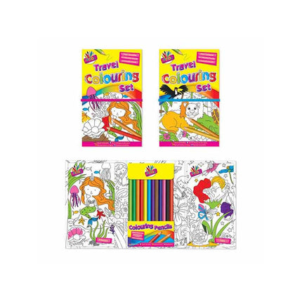 Children's Travel Colouring Set - Assorted