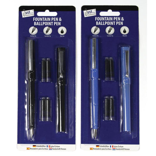 Fountain Pen & Ballpoint Pen Set - Assorted