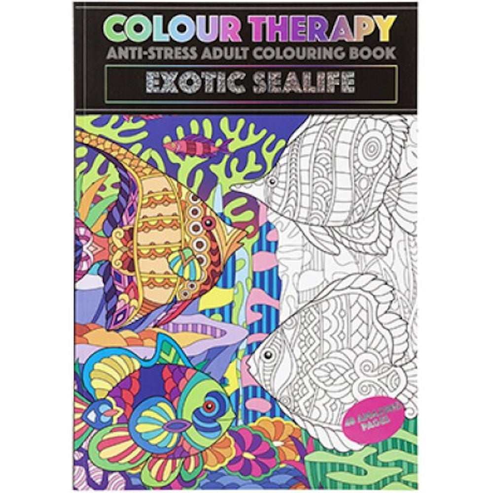 Colour Therapy Colouring Book Sea Life