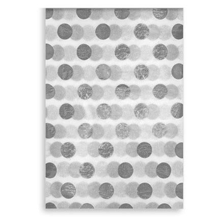 Silver Foil Spot Tissue Paper - 3 Sheets 50cm x 70cm