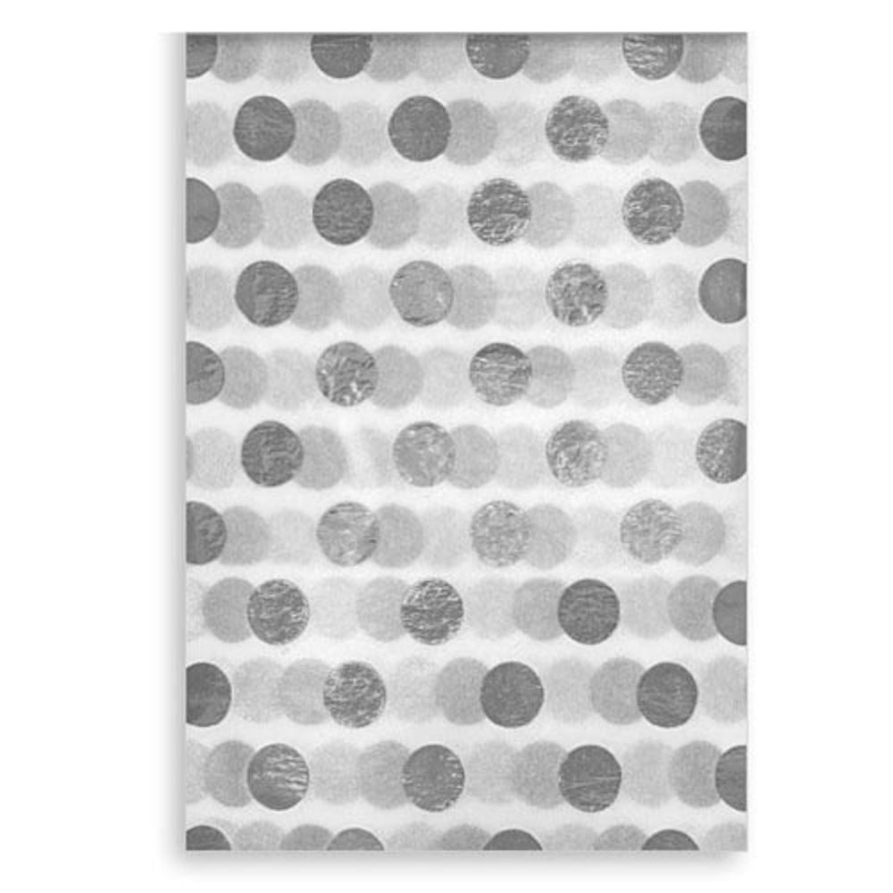 Silver Foil Spot Tissue Paper - 3 Sheets