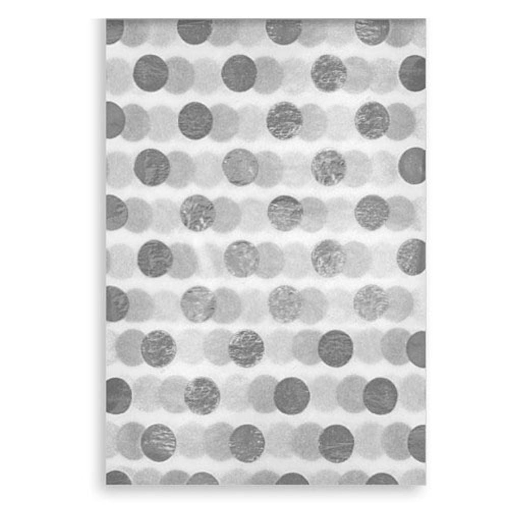 Silver Foil Spot Tissue Paper - 3 Sheets 50cm x 70cm Decorative Elegant Wrapping Crafting