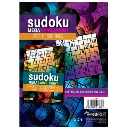 A4 Mega Large Print Modern Sudoku Book - Easy & Medium