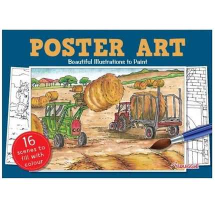 A4 Poster Arts Colouring In Book - Assorted