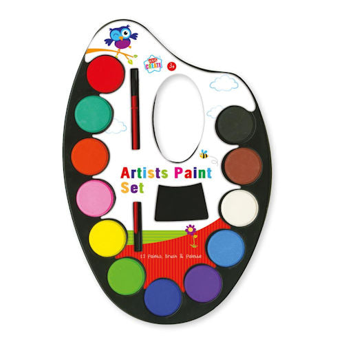 Artist's Paint Palette - Mixing Blending Paints Bright Water Colours Painting Artistic Creations