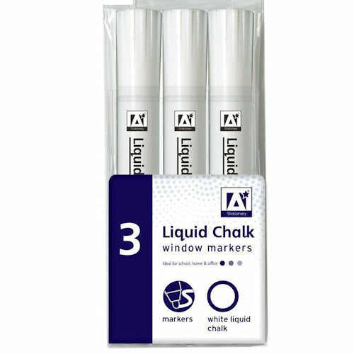 White Window Markers - 3 Pack