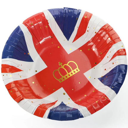 Union Jack 7.5'' Paper Bowls - 10 Pack