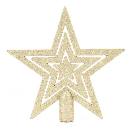 Star Glitter Tree Topper - Gold