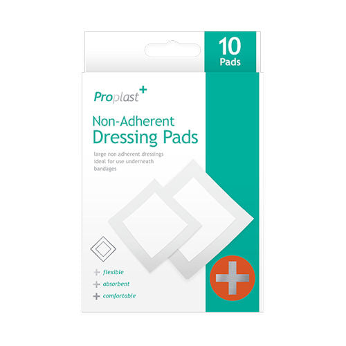 Non-Adherent Dressing Pads - 10 Pack Sterile Wound Care Pads Gentle