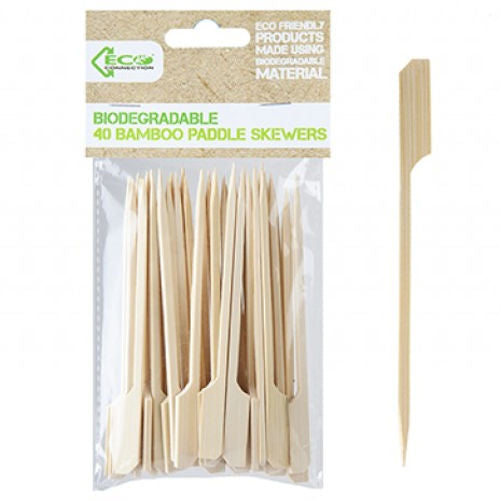 Bamboo Paddle Skewers - 40 Pack