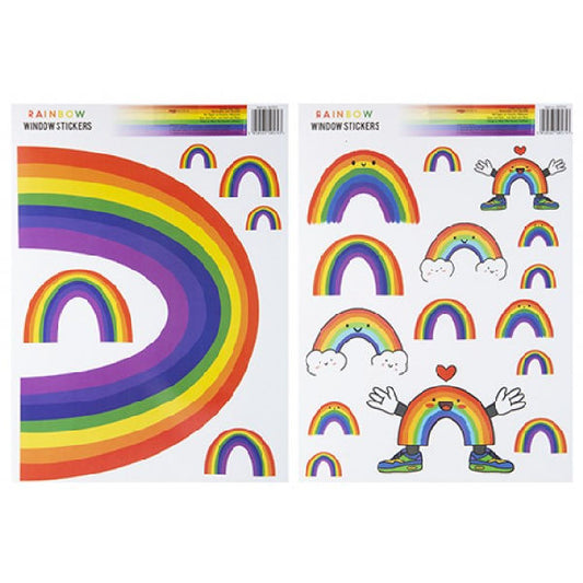 Rainbow Pride Window Stickers - Assorted