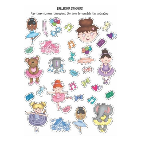 A4 Mermaid Ballerina Sticker Activity Book - Assorted Enchanting Designs Includes Stickers