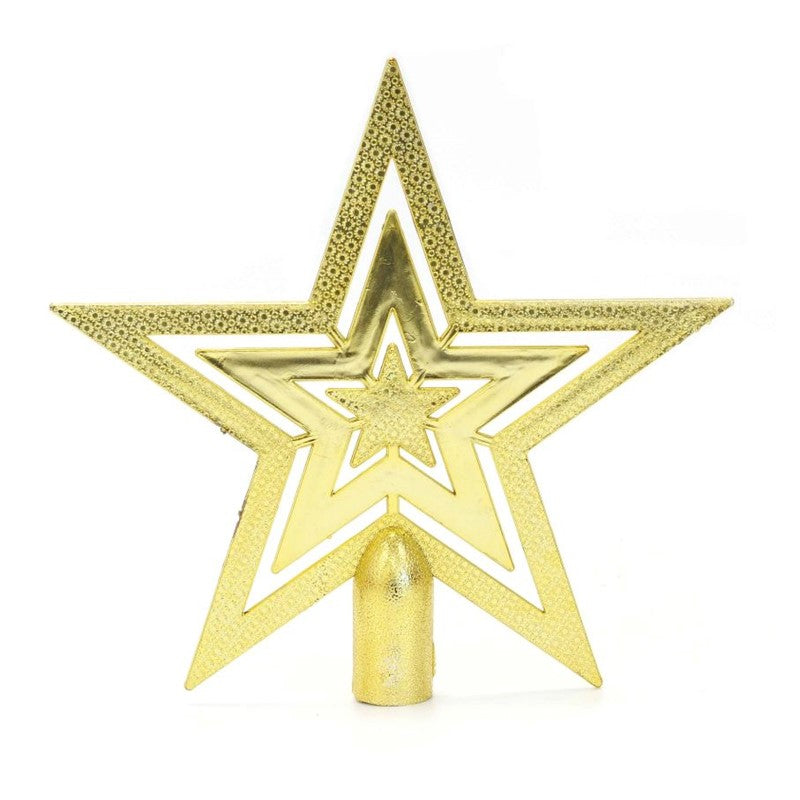 Star Glitter Tree Topper - Gold