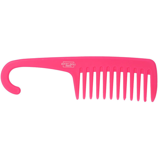 Shower Detangling Comb Hot Pink