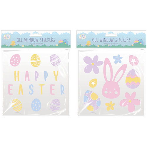 Easter Gel Window Stickers-  Assorted