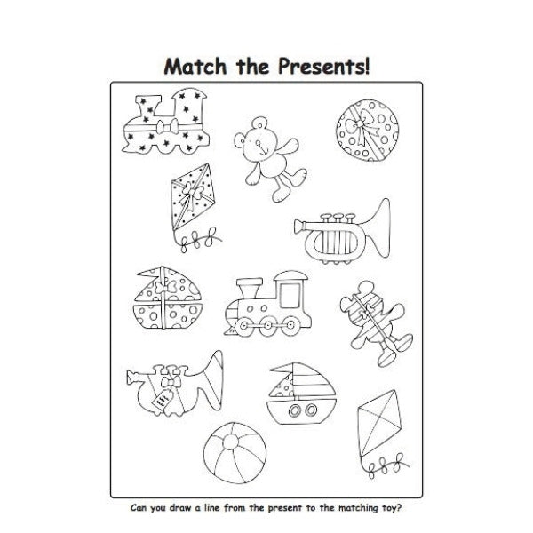 A4 My Christmas Activity Book - Festive Activities Engaging Puzzles High Quality Holiday Fun