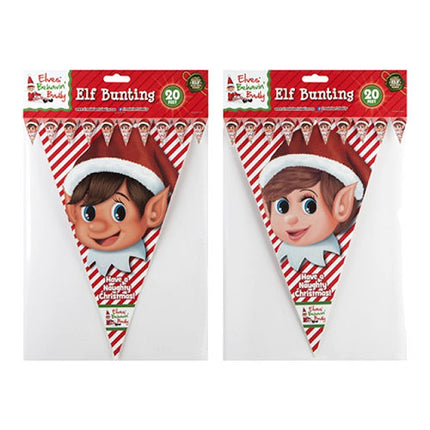 Elf Design Triangular Bunting - Assorted