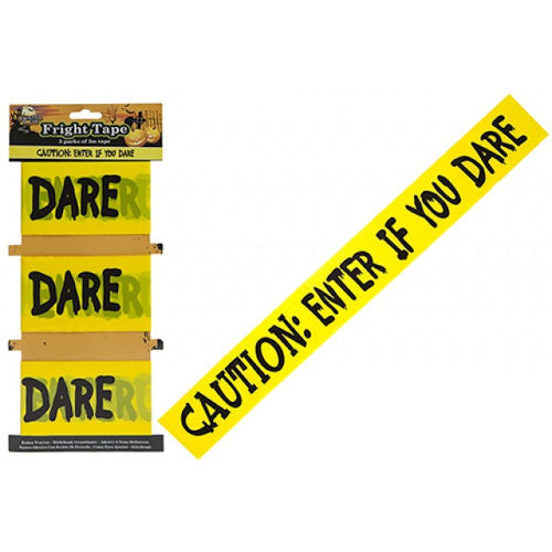 Halloween Printed Fright Tape 3m - 3 Pack