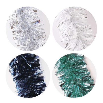 Chunky Tinsel - Assorted Festive Holiday Decoration Christmas Tree Decor Sparkly