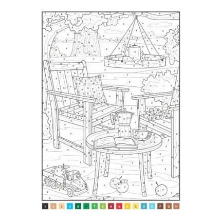 A4 Animals Nature Advanced Colour by Numbers Book - Assorted
