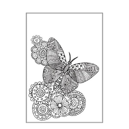 A4 Beautiful Butterflies Birds Colouring Book - Assorted