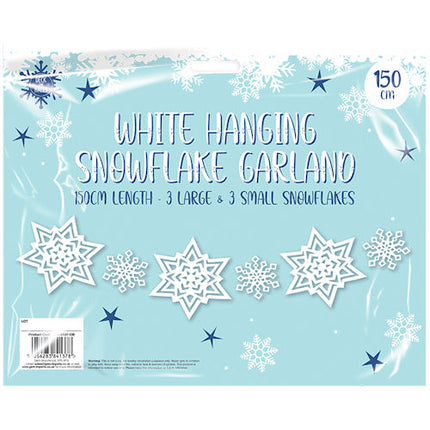 Hanging Snowflake Garland - 150cm