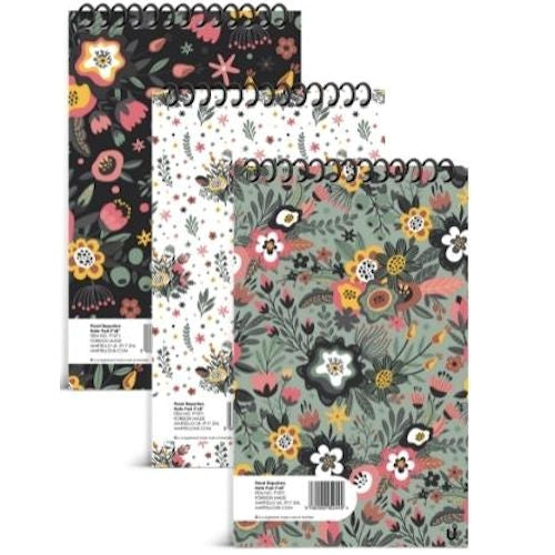 Floral Reporters Notepad - Assorted
