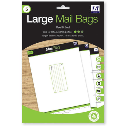 Large Mailing Bags - 5 Pack 33.5cm x 43cm