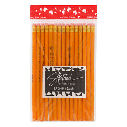 HB Pencils - 15 Pack