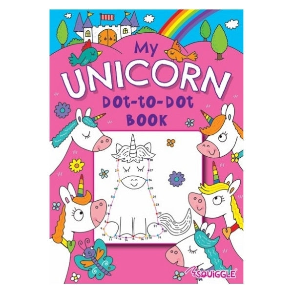 A4 Mermaid / Unicorns Dot-to-Dot Colouring Book - Assorted