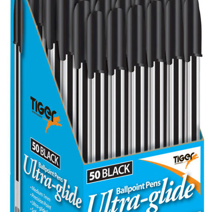 Black Ballpoint Pens - 50 Pack