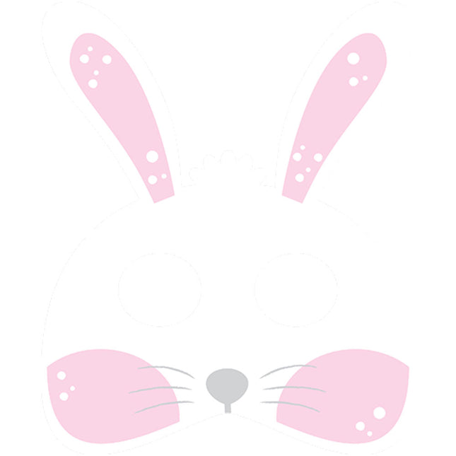 Easter Bunny Paper Mask & Ears - 4 Pack