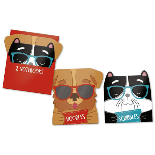 Pets Shaped Notebooks - 2 Pack