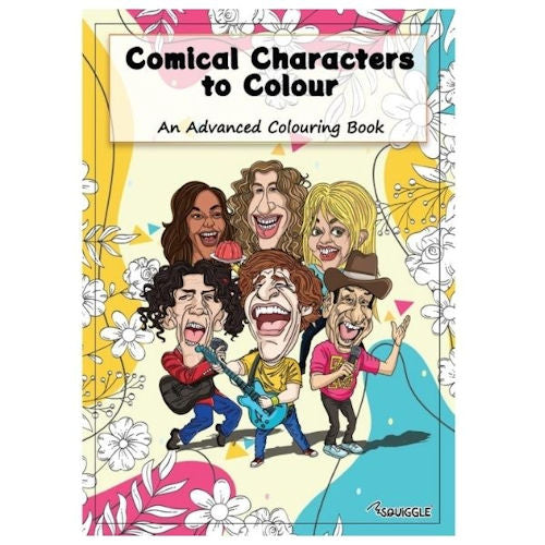 A4 Comical Characters Advanced Colouring Book