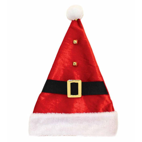 Christmas Santa Belt Bells Hat
