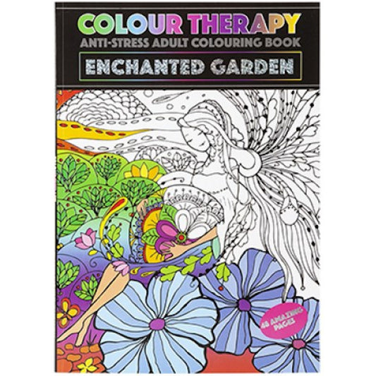 Colour Therapy Colouring Book Enchanted Garden