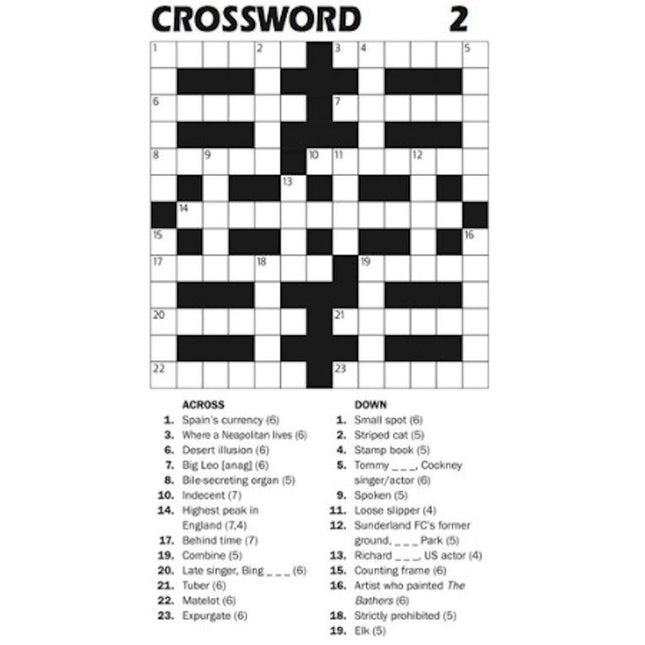 Travel Size Crossword Book - Assorted