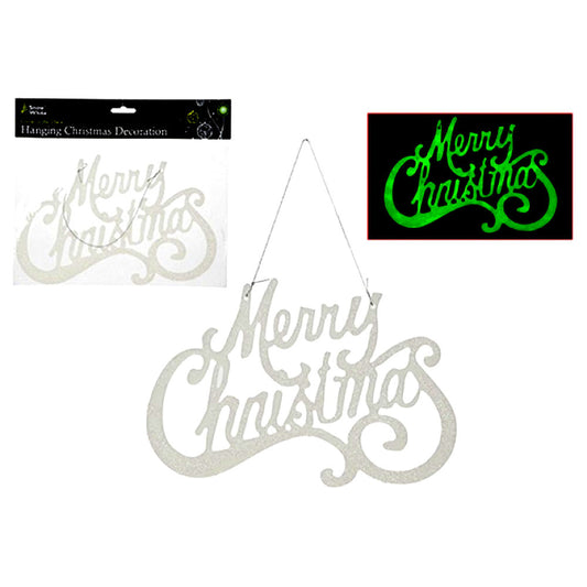 Merry Christmas Glow In The Dark Sign
