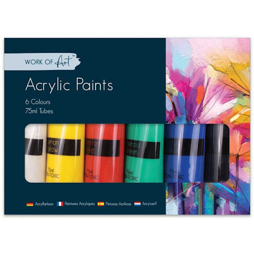 Acrylic Paints - 6 Pack