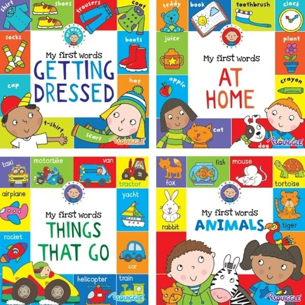 Square My First Board Book - Assorted Sturdy Design Engaging Illustrations Educational Content Early Learning Essentials