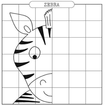 Square Mirror Drawing Activity Book - 24 Pages