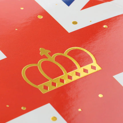 Union Jack 9'' Paper Plates - 10 Pack