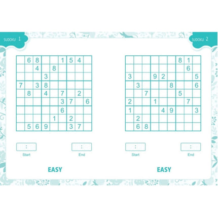 Pocket Sized Floral Sudoku Book - Assorted
