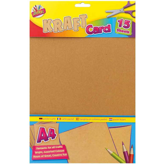 A4 Kraft Card - 15 Sheets