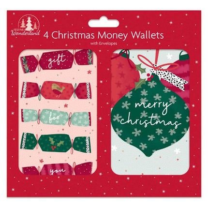 Christmas Money Wallets - 4 Pack