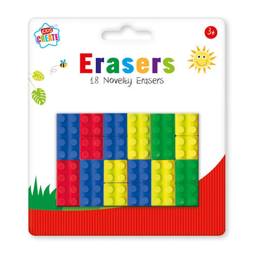 18 Brick Erasers